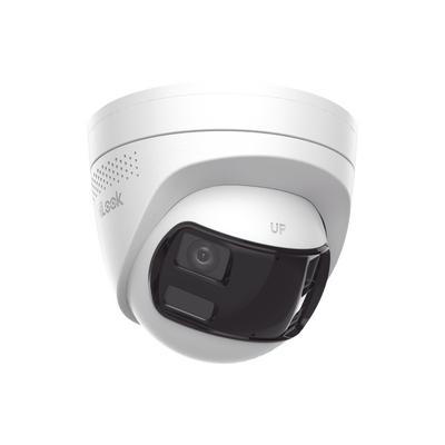Cámara Turret IP 6 Megapíxel / Panorámica 180° /MicroSD 512 GB / Resistencia IP67 / Audio Bidireccional / Alarma visual y auditiva Integrada / Smart Supplement Light