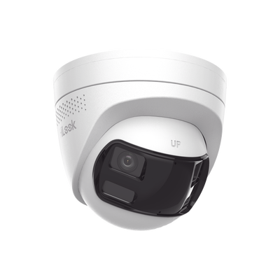 Turret IP 8 Megapixel /Imagen Panorámica 180°/ Micro SD 512 GB / Resistencia IP67 / Audio Bidireccional / Alarma visual y auditiva Integrada / Smart Supplement Light