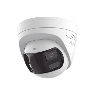 Turret IP 8 Megapixel /Imagen Panorámica 180°/ Micro SD 512 GB / Resistencia IP67 / Audio Bidireccional / Alarma visual y auditiva Integrada / Smart Supplement Light