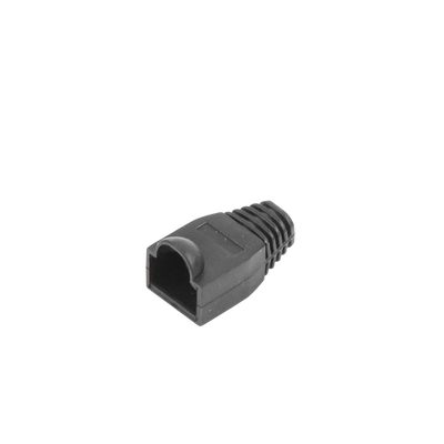 Bota Plástica para protección de Plug RJ45, Color Negro