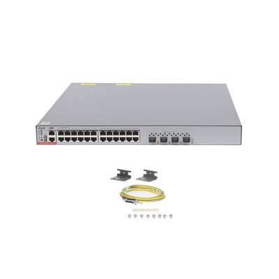 Switch Core Administrable Capa 3 con 8 puertos Gigabit, 24 SFP y 8 SFP+ Combo para fibra 10Gb, gestión gratuita desde la nube.