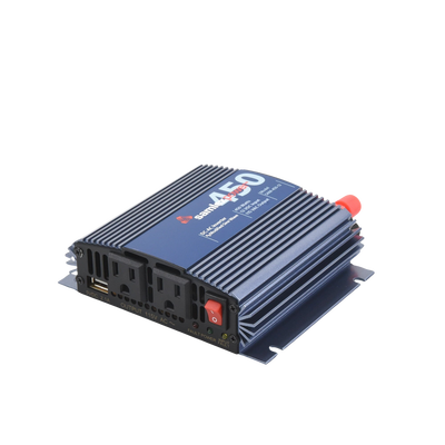 Inversor de Corriente (CD-CA). Potencia Nominal 450 W, Ent:12Vcc, Sal: 115Vca 60 Hz