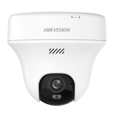 Turret PT IP 2K Megapixel / Lente 2.8 mm / Dual Light (10 mts IR + 10 mts Luz Blanca) / Wi-Fi / IP54 / dWDR / H.265 / Audio Bidireccional (Micrófono y Bocina)