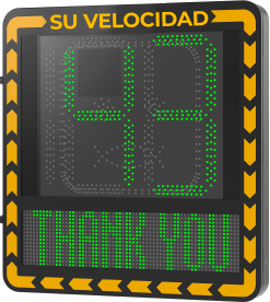 Radar de Velocidad/ Pantalla LED / Detección de Velocidad en Tiempo Real / Rango de Detección de 100 m / Hasta 32 Objetivos Detectados / IP66 / Compatible con Wi-Fi y Ethernet