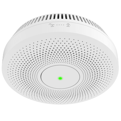 Detector de Humo Interlink / Doble Tecnología de Sensor de Luz / Alarma Auditiva 85dB / Batería de Litio 10 Años / Autoverificación / Control Remoto Inalámbrico / Interconectable 30 Dispositivos