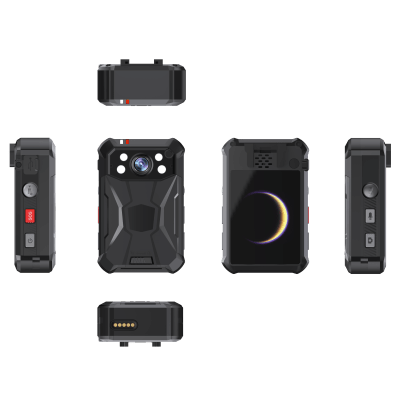 Body Camera Portátil / Grabación a 2K / Pantalla 2.4" LCD / IP68 / H.265 / 64 GB de Almacenamiento / GPS / WIFI / 3G y 4G / Fotos de Hasta 40 Megapixel / Micrófono Integrado