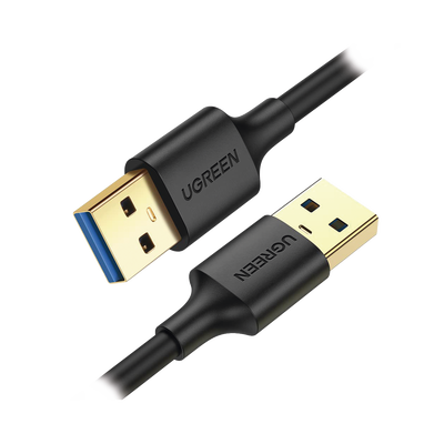 Cable USB-A 3.0 a  USB-A 3.0 / 2 Metros / Macho a Macho / Conector Niquelado / Núcleo de Cobre Estañado / Blindaje Múltiple / Velocidad 5Gbps / No Requiere Controlador / Compatible con USB2.0 Y USB 1.1