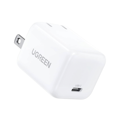 Cargador Mini de 20W serie Nexode / 1 USB-C de Carga Rápida / Tecnología GaN II / Power Delivery 3.0 / Quick Charge 4.0 / Carga Inteligente /Múltiple Protección  / Mayor Eficiencia Energética / Color Blanco