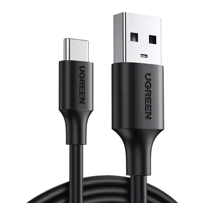 Cable USB-A a USB-C | 1 Metro | Carga y Sincronización de Datos | Carga Rápida 60W | Datos 5 Gbps | QC 3.0/2.0 | FPC | AFC | Protección Integrada | Duradero y Flexible| Caja ABS | Cubierta de TPE | Color Negro | 2 años de Garan