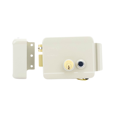 Cerradura Eléctrica / Incluye Llave /Con Botón integrado / Izquierda / Exterior