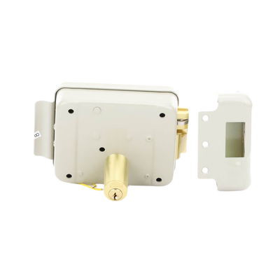 Cerradura Eléctrica / Incluye Llave /Con Botón integrado / Izquierda / Exterior