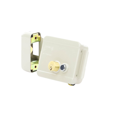 Cerradura Eléctrica / Incluye Llave /Con Botón integrado / Izquierda / Exterior