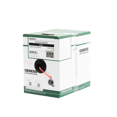 Bobina de 152 Metros de Alambre / 4x18 AWG / BLINDADO / Tipo FPLR / Color Rojo / Para Aplicaciones en Sistemas de Detección de Incendio y Sistemas de Evacuación