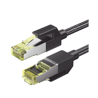 Cable Ethernet Cat7 CLASSâ… F/FTP Redondo con Malla de Nylon 3 Metros