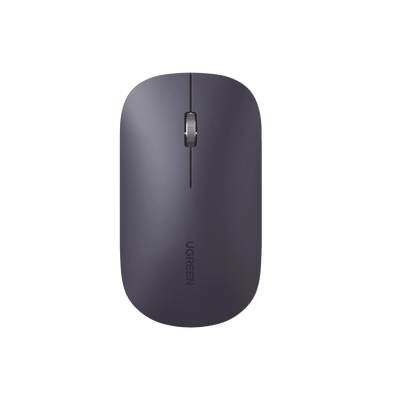 Mouse inalámbrico 2.4 GHz / Ultra Delgado y Silencioso / DPI 1000/1600/2000/4000 (Ajustable)  / Alcance 10m / Scroll de Aluminio / Adaptable a diferentes superficies / Diseño suave al tacto / Contiene Receptor USB / Color Negro