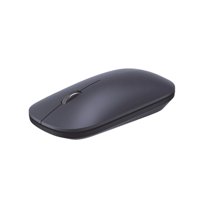 Mouse inalámbrico 2.4 GHz / Ultra Delgado y Silencioso / DPI 1000/1600/2000/4000 (Ajustable)  / Alcance 10m / Scroll de Aluminio / Adaptable a diferentes superficies / Diseño suave al tacto / Contiene Receptor USB / Color Negro