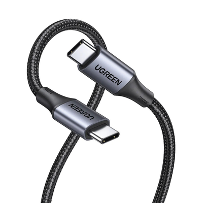 Cable USB-C a USB-C | 2 Metros | Potencia de Carga 240W | 48V/5A | PD3.1 /3.0 | 480 Mbps | Chip E-Market | Carcasa de Aluminio | Nylon Trenzado | 2 años de Garantía