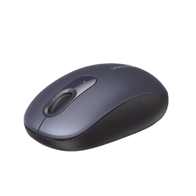 Mouse Inalámbrico 2.4G 800/1200/1600/2400 DPI / Función de 3 botones / Alcance 10m / Silencioso / Ergonómico / Anti-caída y Anti-interferencias / Color Midnight Blue / Batería Alcalina AA (incluida).