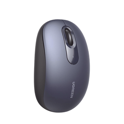 Mouse Inalámbrico 2.4G 800/1200/1600/2400 DPI / Función de 3 botones / Alcance 10m / Silencioso / Ergonómico / Anti-caída y Anti-interferencias / Color Midnight Blue / Batería Alcalina AA (incluida).