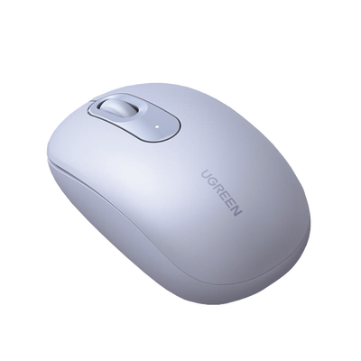 Mouse Inalámbrico 2.4G 800/1200/1600/2400 DPI / Función de 3 botones / Alcance 10m / Silencioso / Ergonómico / Anti-caída y Anti-interferencias / Color Dusty Blue / Batería Alcalina AA (incluida).