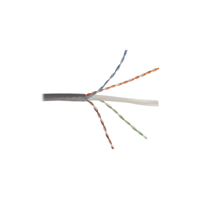 Bobina de Cable UTP Reelex, de 4 pares, Alto Desempeño Cat6, PVC (CM), Color Gris, 23 AWG, 305m