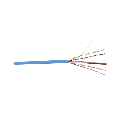 Bobina de Cable UTP Cat6, 23 AWG de 4 Pares, Alto Desempeño, PVC (CMR), 305m Reelex® (Color: Azul)