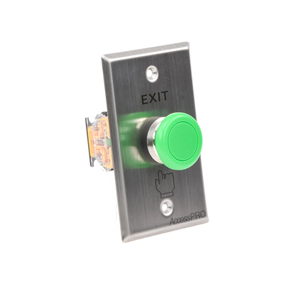 Botón Tipo Hongo Color Verde / NO, NC, COM