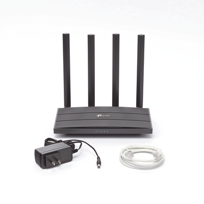 Router inalámbrico AC 1200 doble banda 1 puerto WAN 10/100/1000 Mbps Y  4 puertos LAN 10/100/1000 Mbps