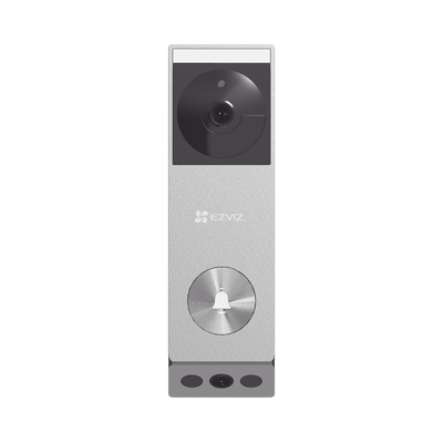 Doorbell de Batería Recargable con Transformador de 5Vcc o Panel Solar (Incluye Panel) / 3 megapíxel / Doble Lente / Protección IP65 / Audio de Dos Vías