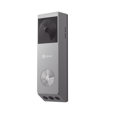 Doorbell de Batería Recargable con Transformador de 5Vcc o Panel Solar (Incluye Panel) / 3 megapíxel / Doble Lente / Protección IP65 / Audio de Dos Vías