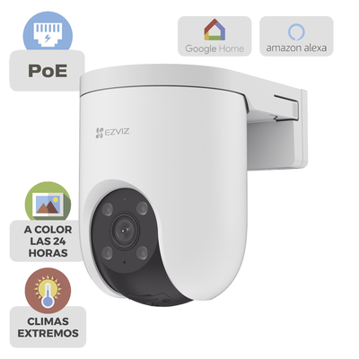 Cámara PT PoE / 3 Megapixel  / PoE / Movimiento Panorámico de 360° / Preset / Seguimiento Inteligente / Detección Humana / Audio de Dos Vías