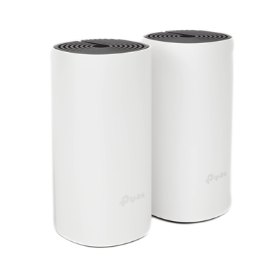 Kit de Router inalámbrico mesh Deco E4 para Hogar / Doble banda AC 1200  / 2 puertos 10/100 Mbps / Compatible con amazon alexa.