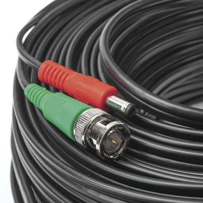 Cable coaxial ( BNC RG59 ) + Alimentación / SIAMÉS / 30 Metros / 100 % COBRE / Para Cámaras 4K  / Uso interior y exterior