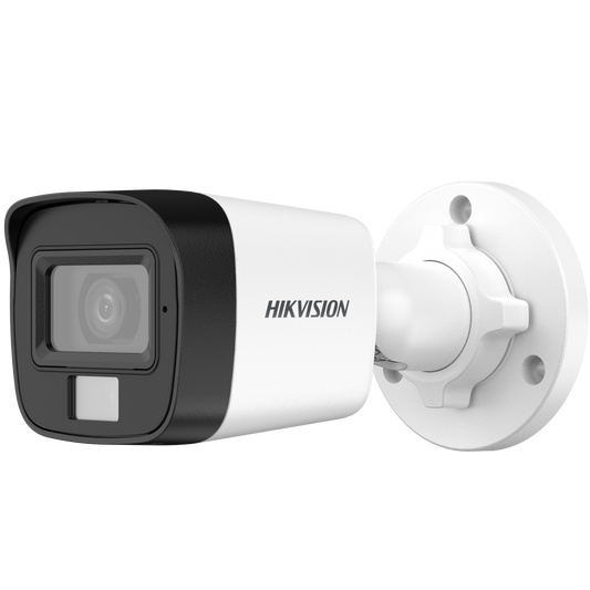 Bala TURBOHD 2 Megapixel (1080p) / Lente 2.8 mm / Dual Light (30 mts IR EXIR + 20 mts Luz Blanca) / Micrófono Integrado / Gran Angular 101° / Exterior IP67 / 4 Tecnologías