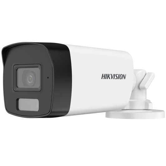Bala TURBOHD 3K (5 Megapixel) / Lente 2.8 mm / Dual Light (40 mts IR + 40 mts Luz Blanca) / Micrófono Integrado / Exterior IP67 / dWDR / 4 Tecnologías