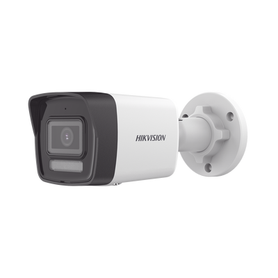 Bala IP 2 Megapixel / Lente 2.8 mm / Dual Light (30 mts IR + 20 mts Luz Blanca) / Micrófono Integrado / ACUSENSE Lite / Exterior IP67 / H.265 / PoE / ONVIF / Micro SD