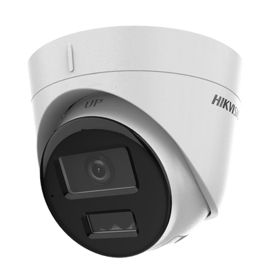 Turret IP 2 Megapixel / Lente 2.8 mm / Dual Light (30 mts IR + 20 mts Luz Blanca) / Micrófono Integrado / ACUSENSE Lite / Exterior IP67 / H.265 / PoE / ONVIF