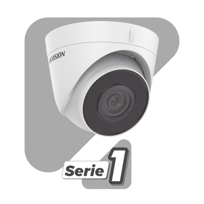 Turret IP 4 Megapixel / Lente 2.8 mm / 30 mts IR / WDR 120 dB / Exterior IP67 / Hik-Connect P2P / H.265+ / PoE / ONVIF