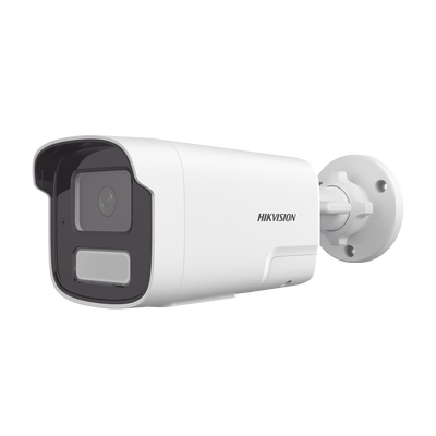 Bala IP 4 Megapíxel / ACUSENSE Lite (Detección de Humanos y Vehiculos) / Lente 4 mm / Audio de Dos Vías /  Luz Intermitente y Alerta de Audio / 50 Mts IR EXIR 2.0 / Exterior IP67 / WDR 120 dB / PoE / ONVIF