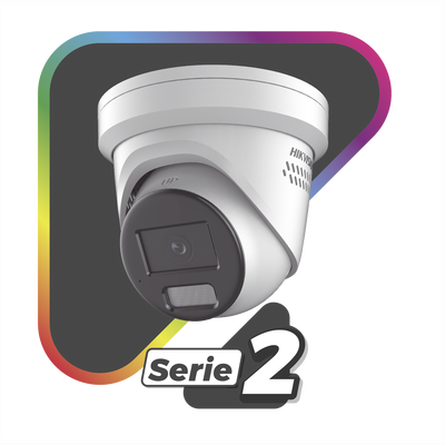 [ PROTECCIÓN ACTIVA ] Turret IP 4 Megapixel / Imagen a Color 24/7 / Lente 2.8 mm / Luz Blanca 30 mts / Exterior IP67 / Luz Intermitente y Alerta de Audio / Micrófono Integrado / Videoanaliticos (Filtro de Falsas Alarmas) / WDR 130 dB / Captu