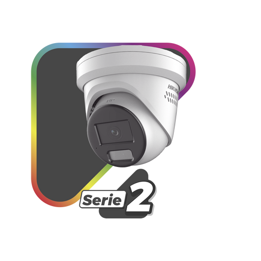 [ PROTECCIÓN ACTIVA ] Turret IP 8 Megapixel /  Lente 2.8 mm / Dual Light (40 mts IR + 40 mts Luz Blanca) / Exterior IP67 / Luz Intermitente y Alerta de Audio / Micrófono Integrado / Videoanaliticos (Filtro de Falsas Alarmas)