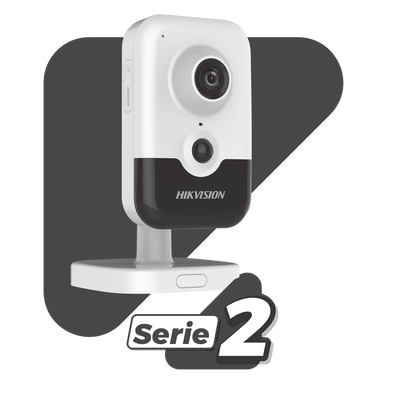 Cubo IP 4 Megapixel / Serie PRO / Lente 2.8 mm / 10 mts IR EXIR / PoE / Sensor PIR / H.265+ / Interior / Audio de Dos Vías / Detección Facial / PoE / MicroSD / ONVIF