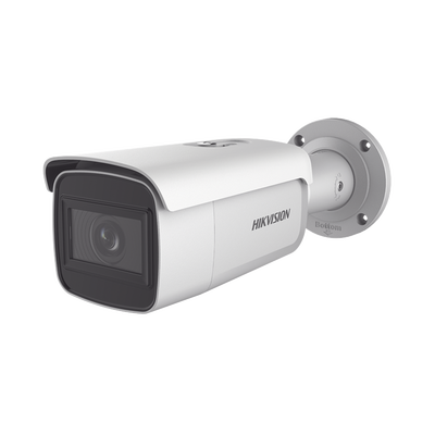 Bala IP 6 Megapixel / Lente Mot. 2.8 a 12 mm / 60 mts IR EXIR /Exterior IP67 / IK10 /  WDR 120 dB / PoE / ACUSENSE (Evita Falsas Alarmas) / Entrada y Salida de Audio y Alarmas / MicroSD / ONVIF