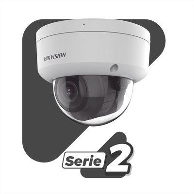 [Dual Light + 2 Micrófonos Integrados] Domo IP 8 Megapixel (4K) / Lente Mot. 2.8 a 12 mm / 40 mts Luz Blanca + 40 mts IR / ACUSENSE / Exterior IP67 / IK10 / WDR 120 dB / PoE / ONVIF / Alarmas I/O / Micro SD / Metal / ACUSEARCH