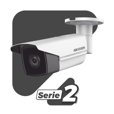 Bala IP 4 Megapixel / Lente 4 mm / 80 mts IR EXIR / Exterior IP67 / WDR 120 dB / PoE/ ACUSENSE (Evita Falsas Alarmas) / ONVIF / MicroSD