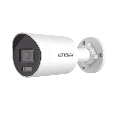 Bala IP 4 Megapixel / Lente 2.8 mm /  Dual Light (40 mts IR + 40 mts Luz Blanca) / Darkfighter S / Microfono Integrado /  Exterior IP67 / WDR 130 dB / AcuSense / Captura Facial / HEOP