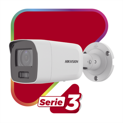 Bala IP 8 Megapixel / Imagen a color 24/7 / Lente 2.8 mm / Luz Blanca 40 mts / Exterior IP67 / WDR 130 dB / Entrada y Salida de Audio y Alarma / Captura Facial / Onvif / MicroSD