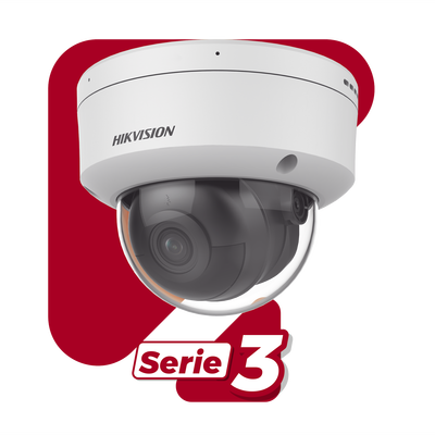 Domo IP 4 Megapixel / Lente 2.8 mm / Dual Light (40 mts IR + 40 mts Luz Blanca ) / Darkfighter S / Exterior IP67 / IK10 / Microfono Integrado / WDR 130 dB / AcuSense / Captura Facial / HEOP