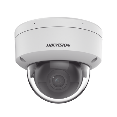 Domo IP 4 Megapixel / Lente 2.8 mm / 40 mts IR / Exterior IP67 / IK10 / Microfono Integrado / ACUSENSE / DARKFIGHTER / Audio y Alarma I/O / PoE / Captura Facial / ONVIF / Micro SD
