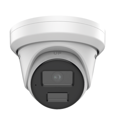 Turret IP 8 Megapixel (4K) / Lente 2.8 mm / 40 mts IR / Exterior IP67 / Micrófono Integrado / ACUSENSE / DARKFHGITER / Alarmas y Audio I/O / PoE / Captura Facial / ONVIF / Micro SD